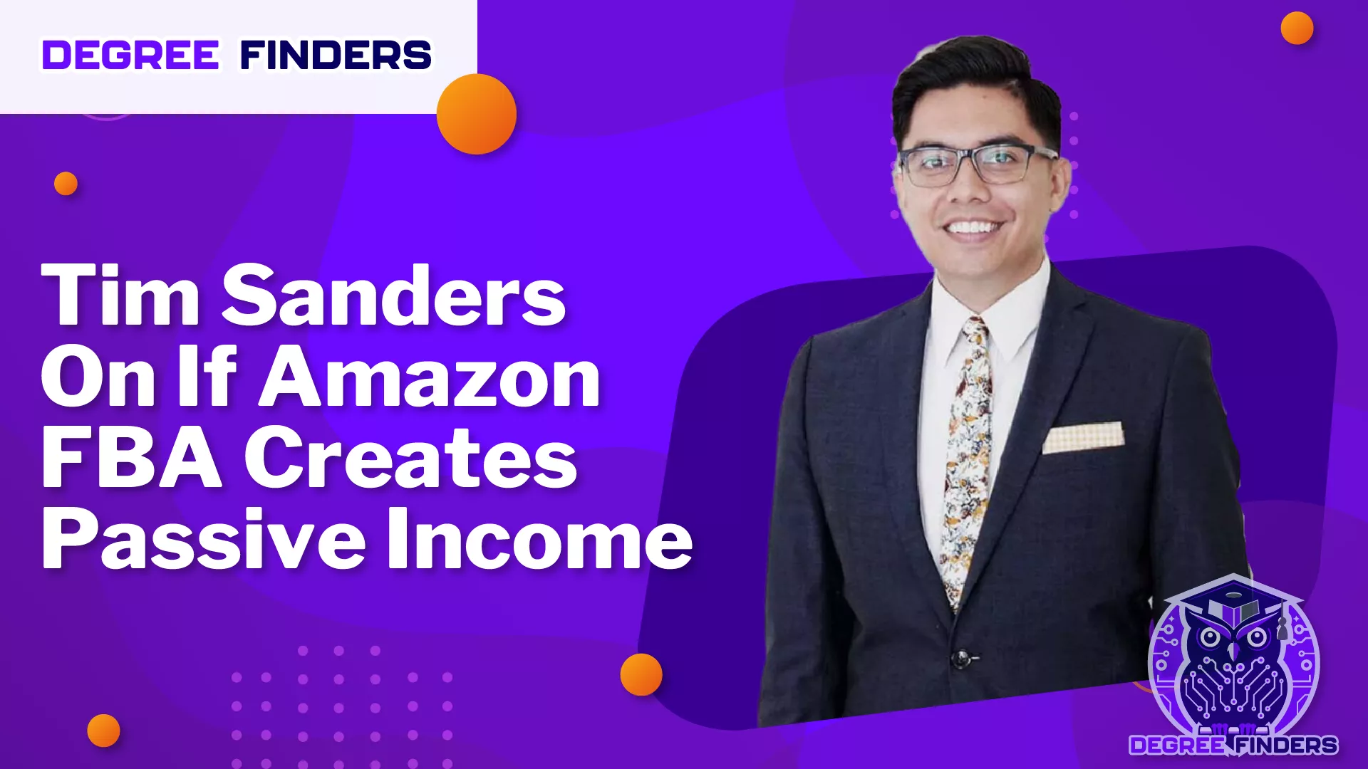 Tim Sanders On If Amazon FBA Creates Passive Income