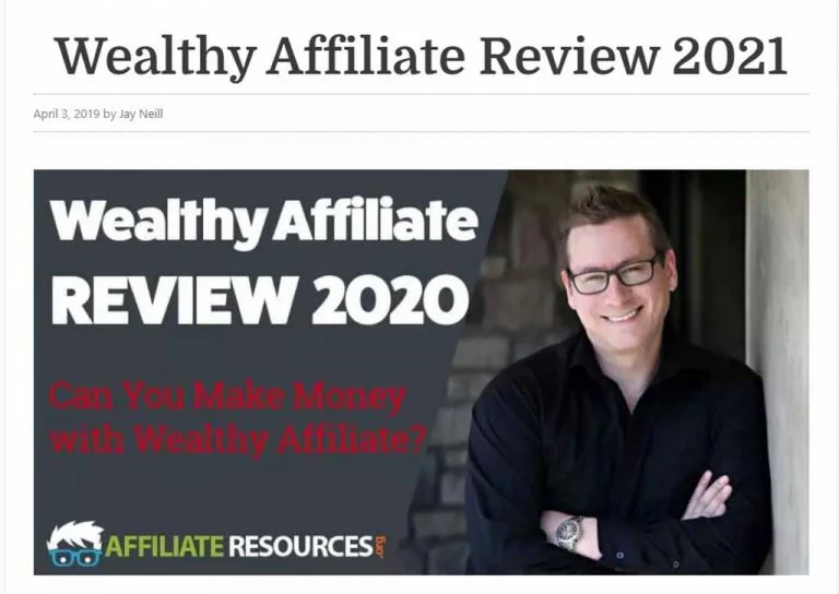 Jay Neill from Wealthy Affiliate Wealthy Affiliate Review
