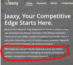 Jaaxy Your Competitive Edge