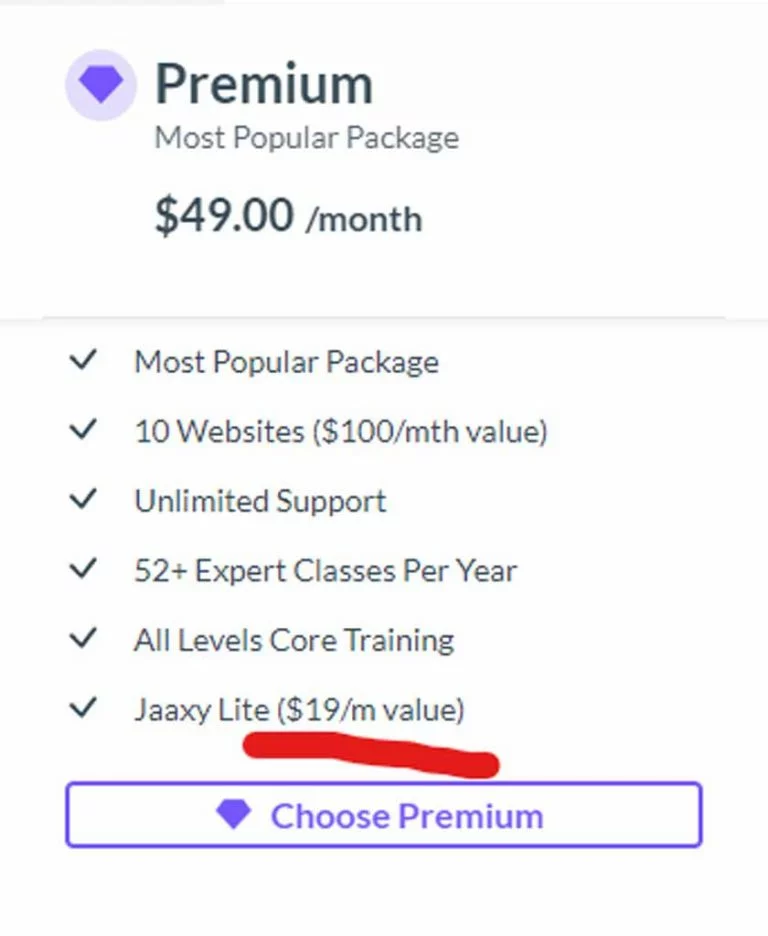 Wealthy Affiliate Premium Package